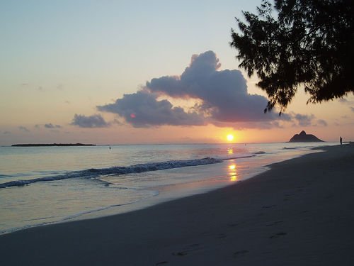 kailua sonnenuntergang